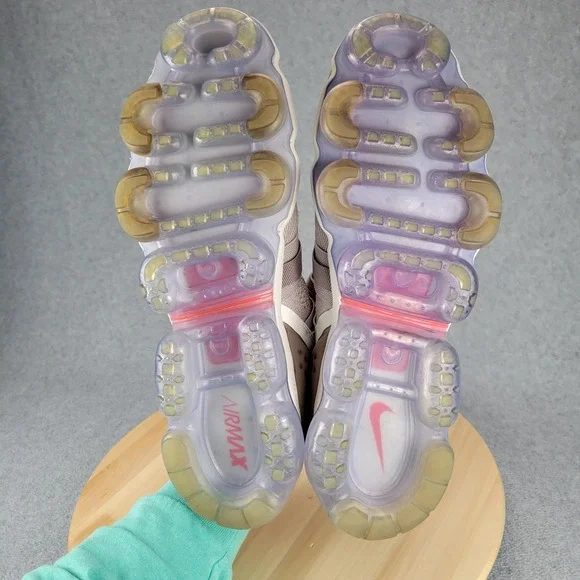 Nike Air VaporMax Flyknit Utility Moon Particle AH6834-205 Mens 14 Taupe Sneaker - Picture 8 of 12